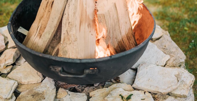 How to use lava rocks for a fire pit